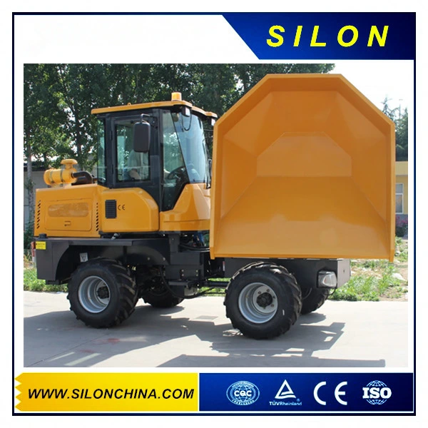 3t Site Dumper with Swivel Hopper Popular in EU Market and The Ce Certificaiton