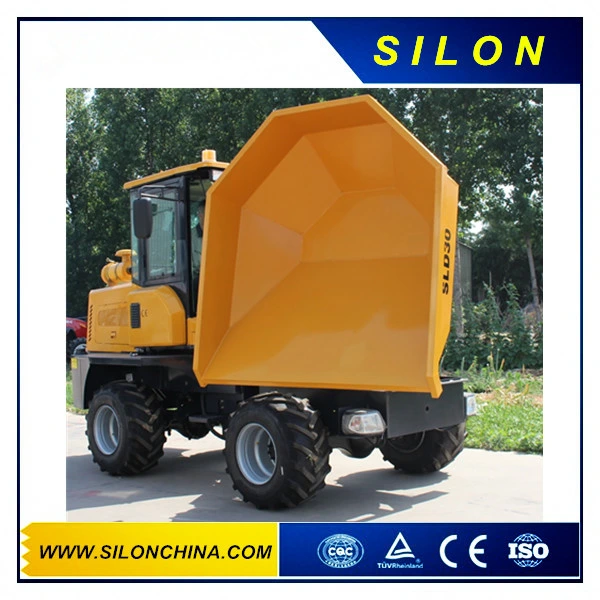 3t Site Dumper with Swivel Hopper Popular in EU Market and The Ce Certificaiton