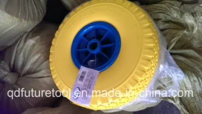 Roda de carrinho de PU de boa qualidade com aro de plástico